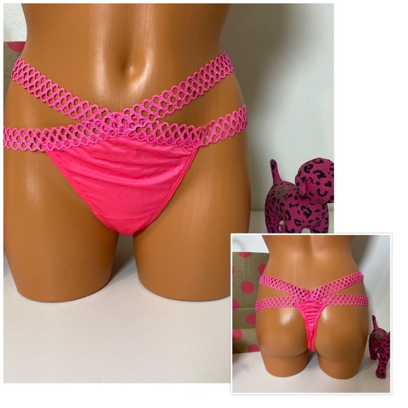 VICTORIA’S SECRET FISHNET STRAPPY THONG